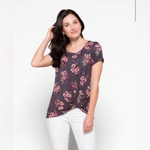 NINE BRITTON Levie Sleeveless Knot Front Knit Top